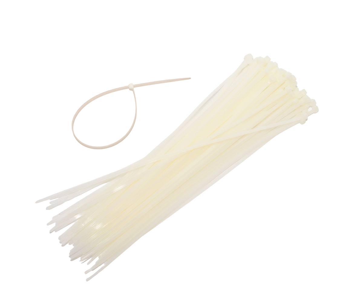 Awtools witte plastic band 2,5x100 100szt.