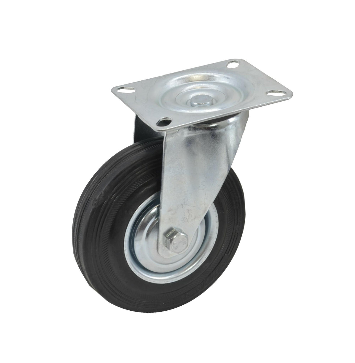 Awtools wiel torsie zwart rubber 75mm