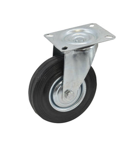 Awtools wiel torsie zwart rubber 75mm