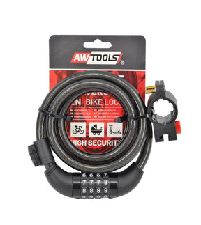 Awtools fietssluiting fi 12 x 150cm code met frame handvat