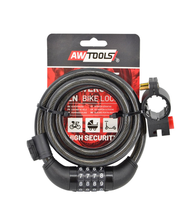 Awtools fietssluiting fi 12 x 150cm code met frame handvat