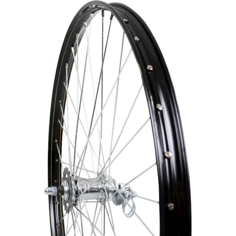 Roland achterwiel v38 28 24-635 velosteel disc 36g zwart