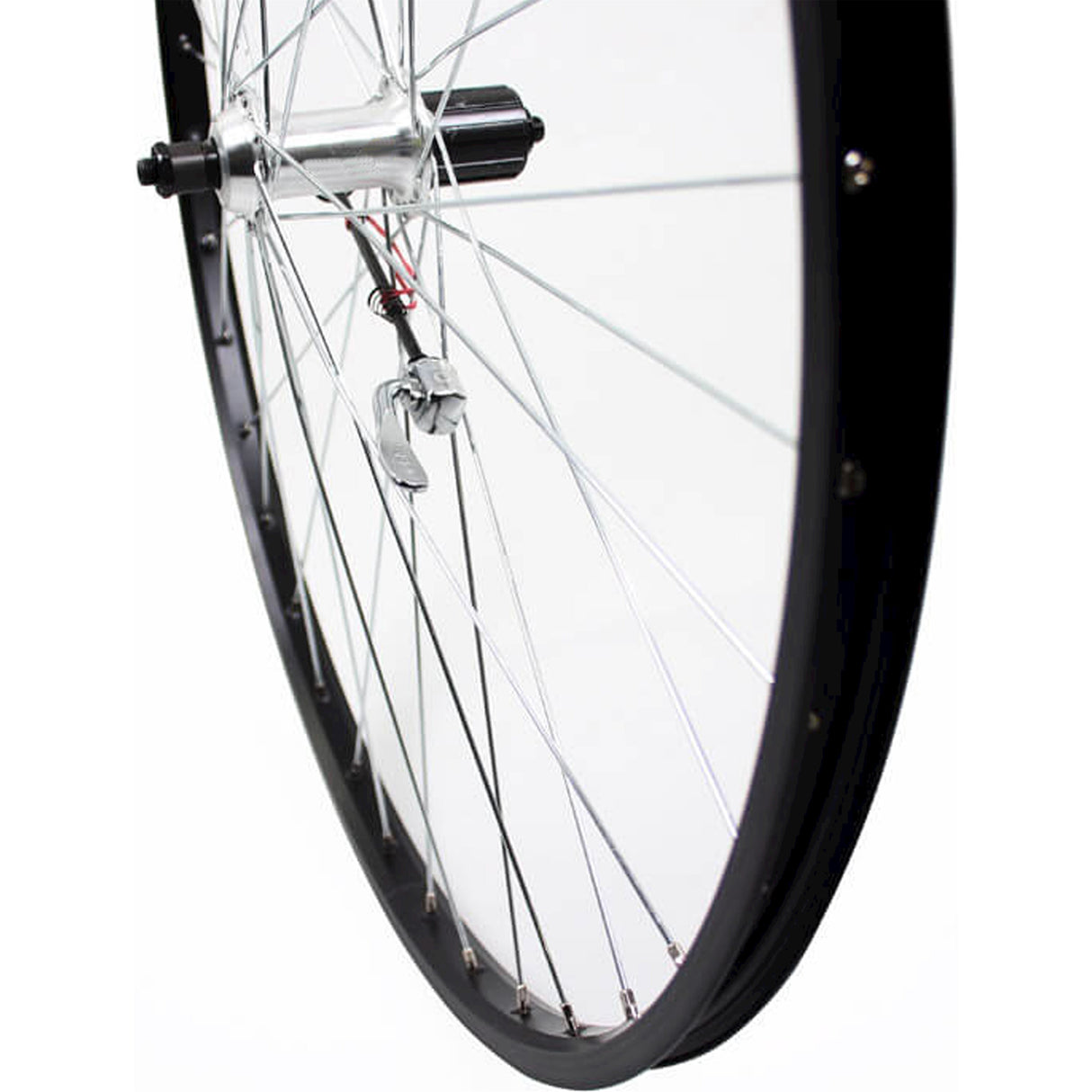 Roue arrière Roland 28 panne Cass 8V ALU AS26 Black Zinc Spk