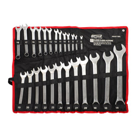 Awtools platte-oogsleutelset 25szt. 6mm-36mm zwart line