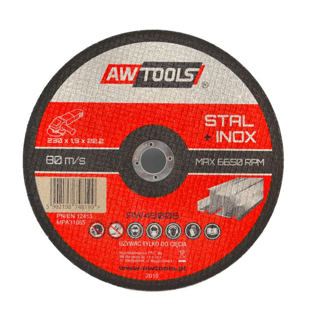 Awtools metalen schild 230*1,9mm