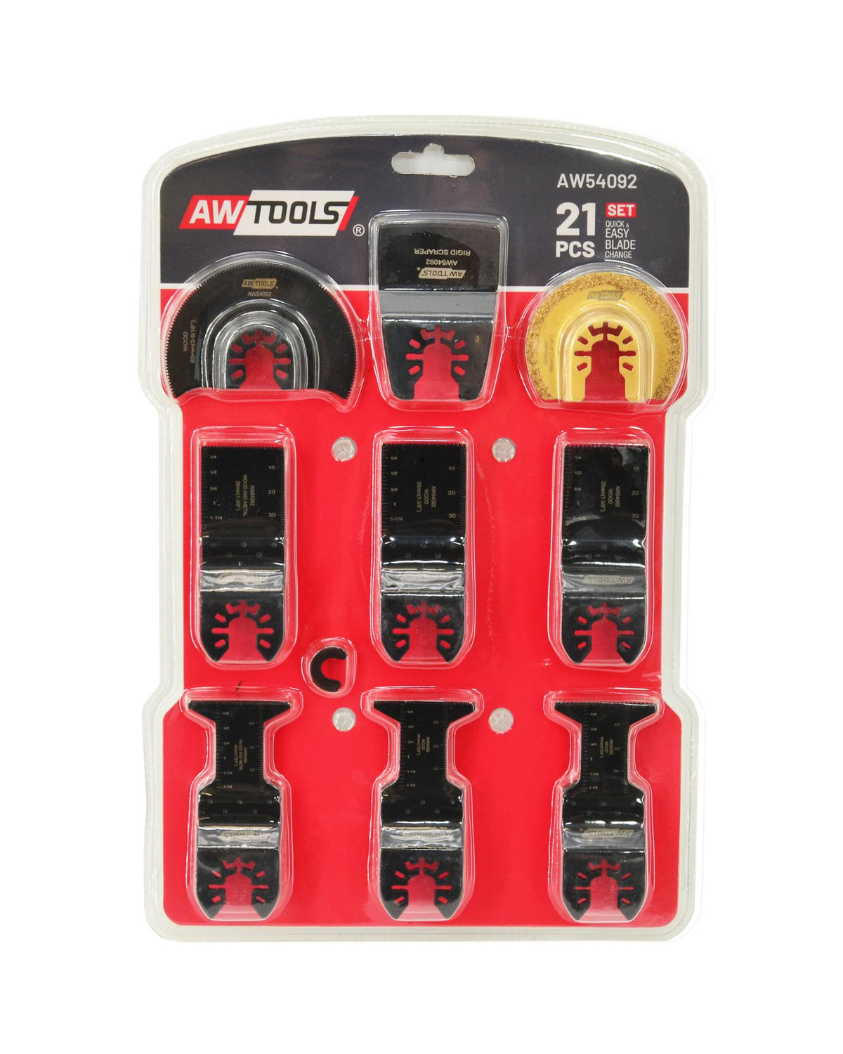 Awtools mt een set van messen 21szt.