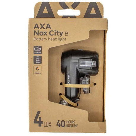 Axa led voorlicht koplamp nox city 4 lux batterij blister