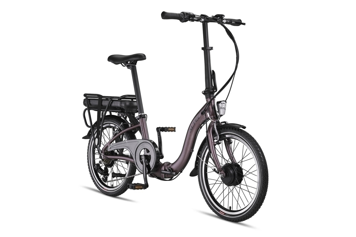 Altec Komfort E-Bike klappt Vëlo 20 Zoll 7-Spd. 518 Whter Terra Brown M129 40NM -