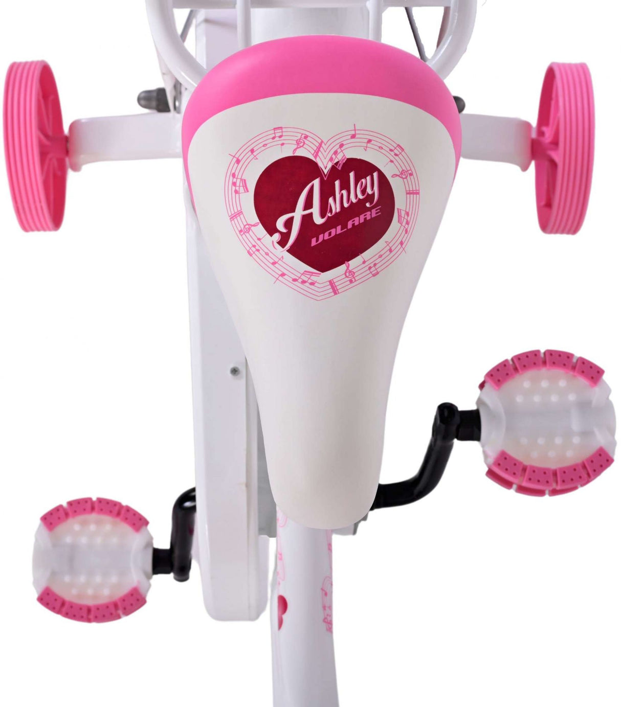 Volare Ashley Children's Bicycle - Girls - 12 inch - White