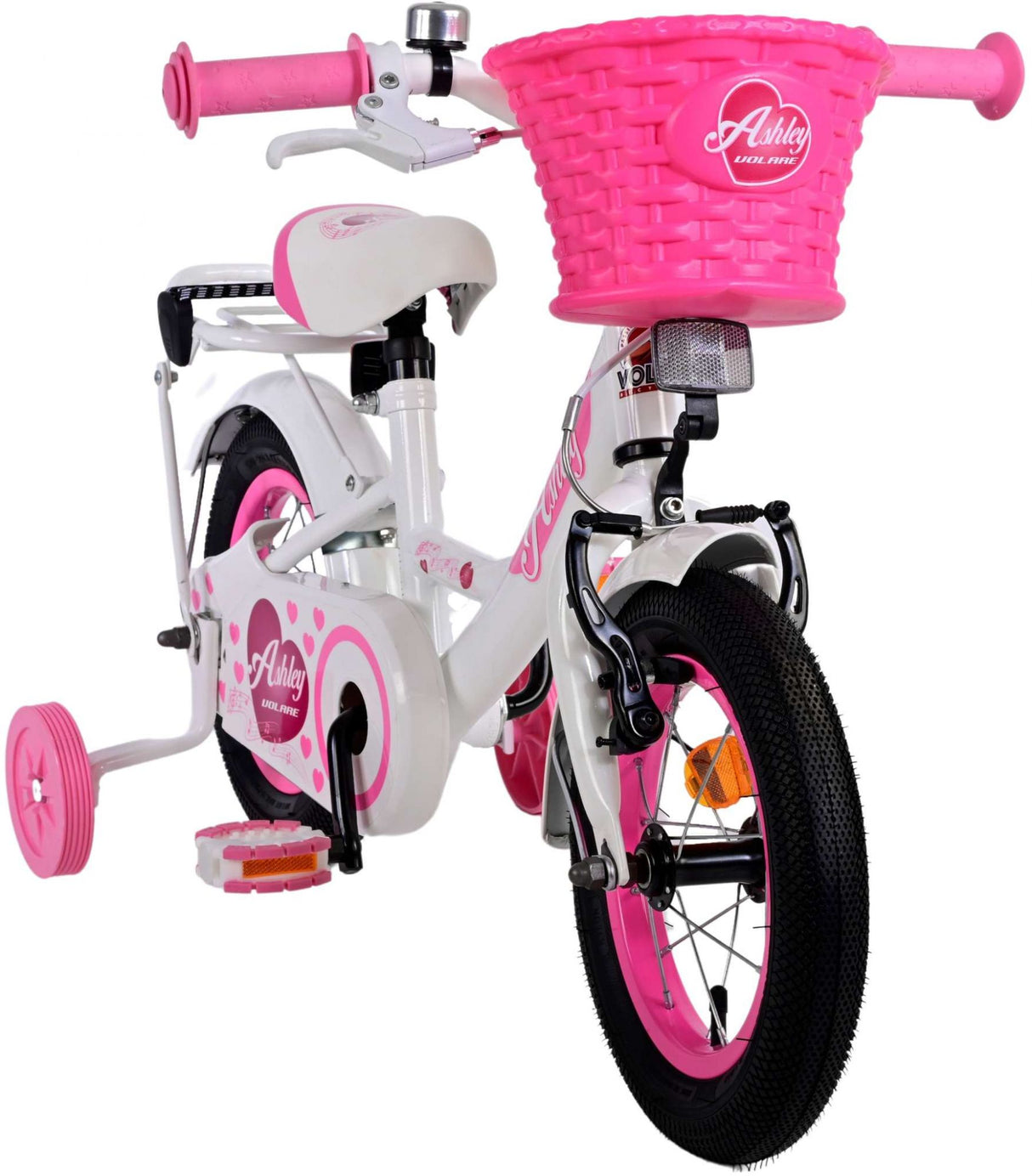 Volare Ashley Children’s Bicycle - Girls - 12 Inch - White