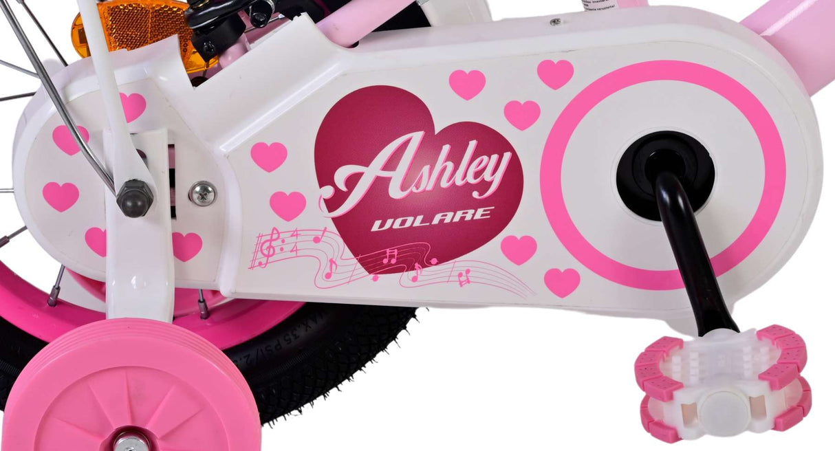 Volare Ashley Children's Bike Girls 12 tommers rosa to håndbremser