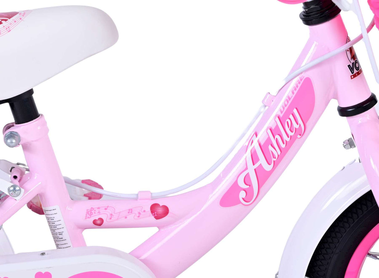 Volare Ashley Kinderfiets Meisjes 12 inch Roze Twee handremmen