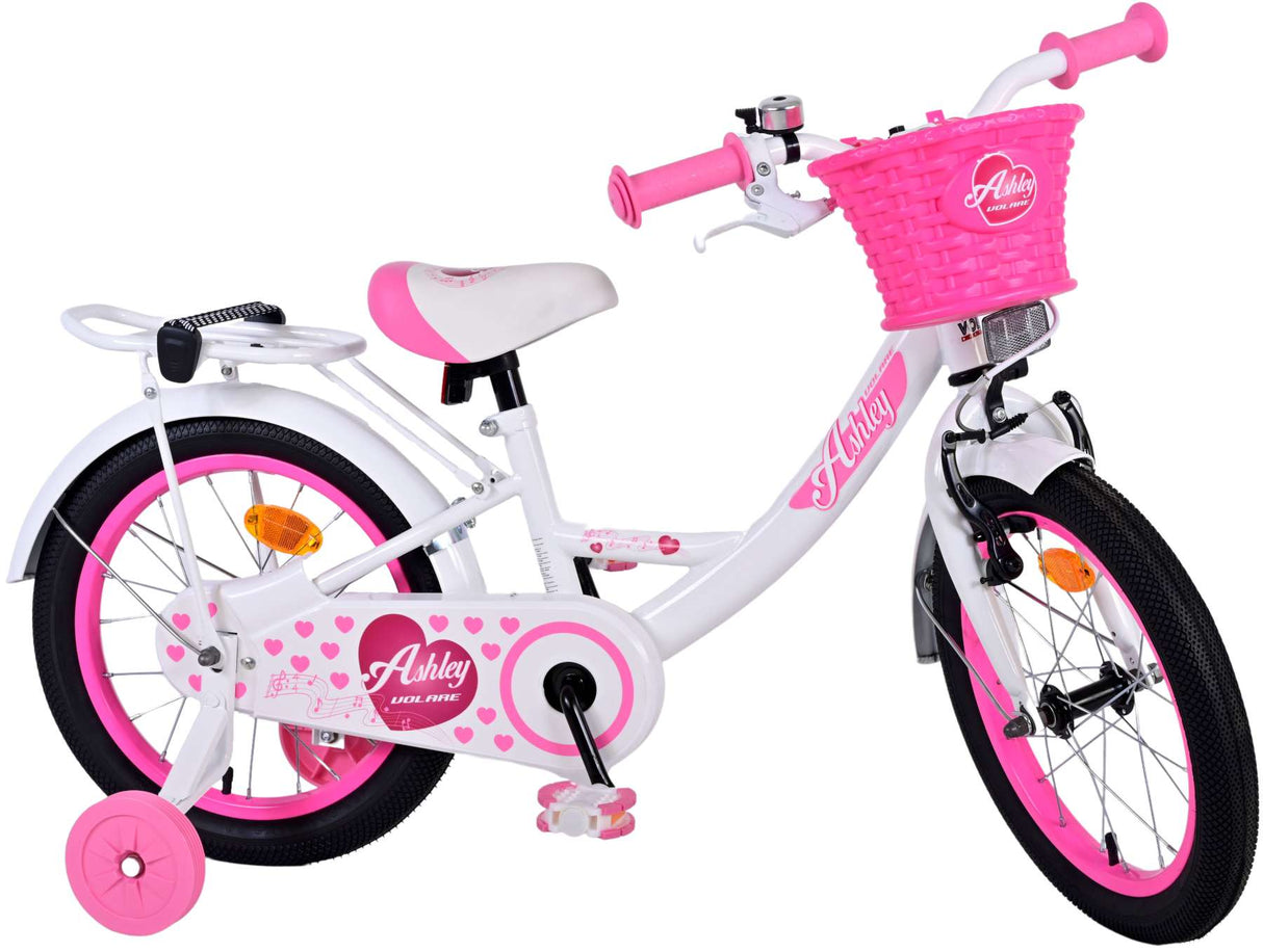 Bike per bambini di Vlatare Ashley - Girls - 16 pollici - Bianco