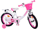 Volare Ashley Bike para niños - niñas - 16 pulgadas - blanco