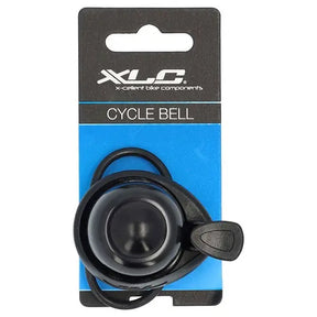 Xlc dd-m07 mini fietsbel - elastiek bevestiging - zwart - 22,3 tot 31,8 mm