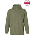 Basil regenjas hoga unisex olive green s