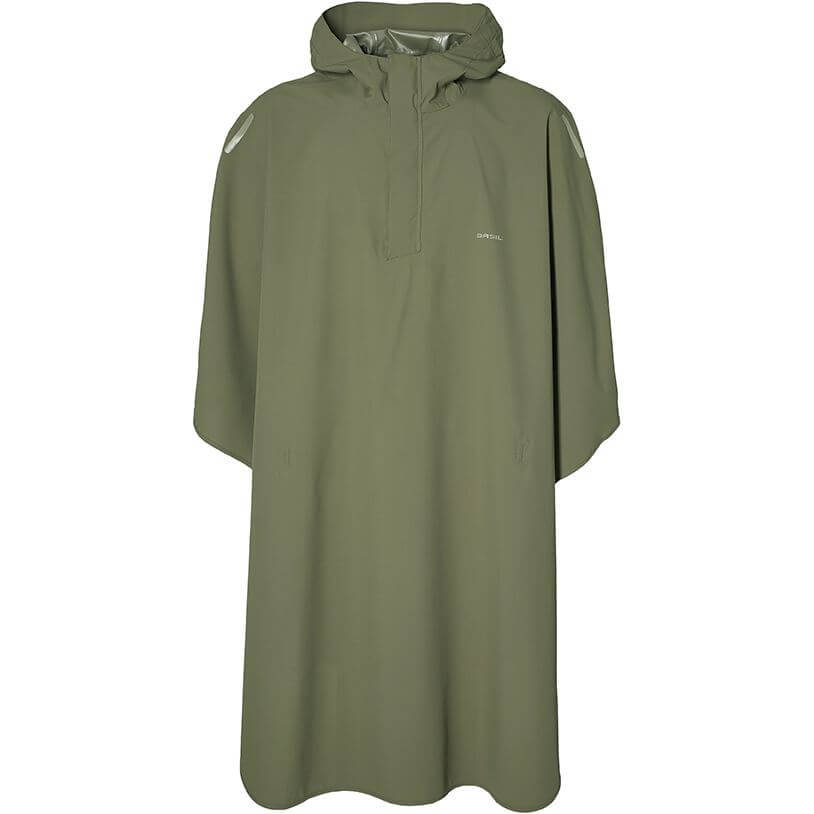 Basil poncho hoga unisex olive green one size