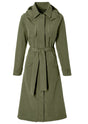 Basil trenchcoat mosse dames olive green m