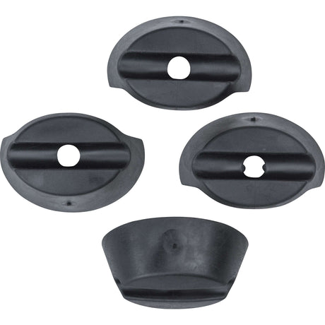 Basil Buddy Rubberen Ringen - Set van 4 - Zwart