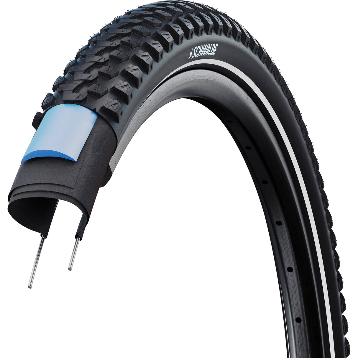 Schwalbe draadband marathon plus mtb 57-584 +r zwart