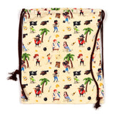 Jolly rogers piraat canvas trekkoord rugtas