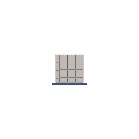 Bott cubio assortiment met 13 bakjes 65x65 lade