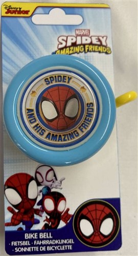 Spiderman spidey and his amazing friends fietsbel - jongens - blauw rood geel