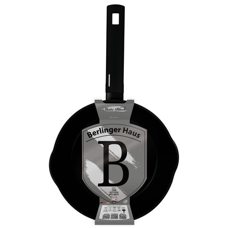Berlingerhaus diepe koekenpan mat zwart 24cm