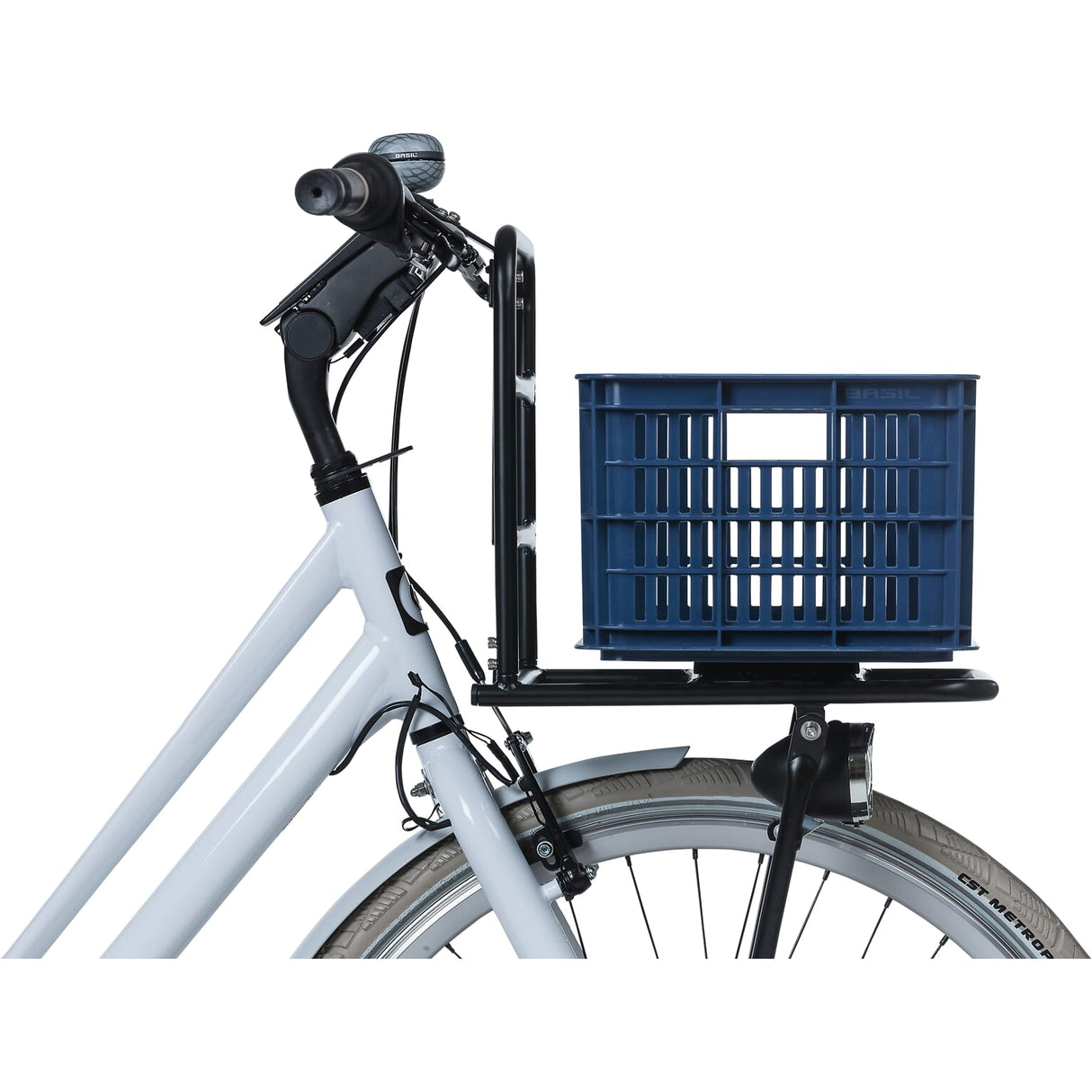 Basil Fietskrat S klein 17.5 liter blauw