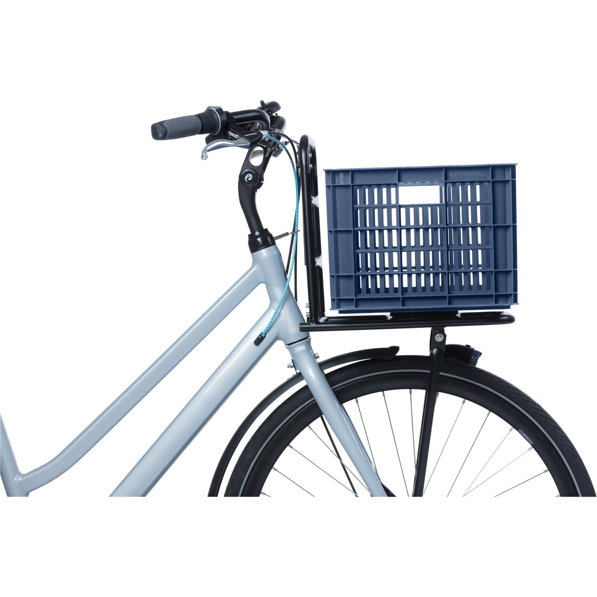 Basil fietskrat M - medium - 29.5 liter - blauw