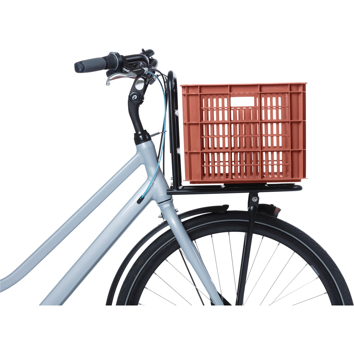 Basil fietskrat L - groot - 40 liter - rood