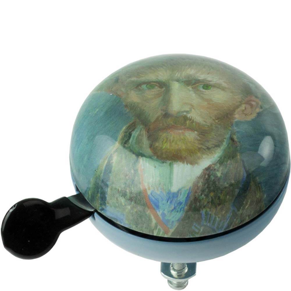 WIDEK fietsbel DingDong groot Vincent van Gogh, 80mm, op kaart