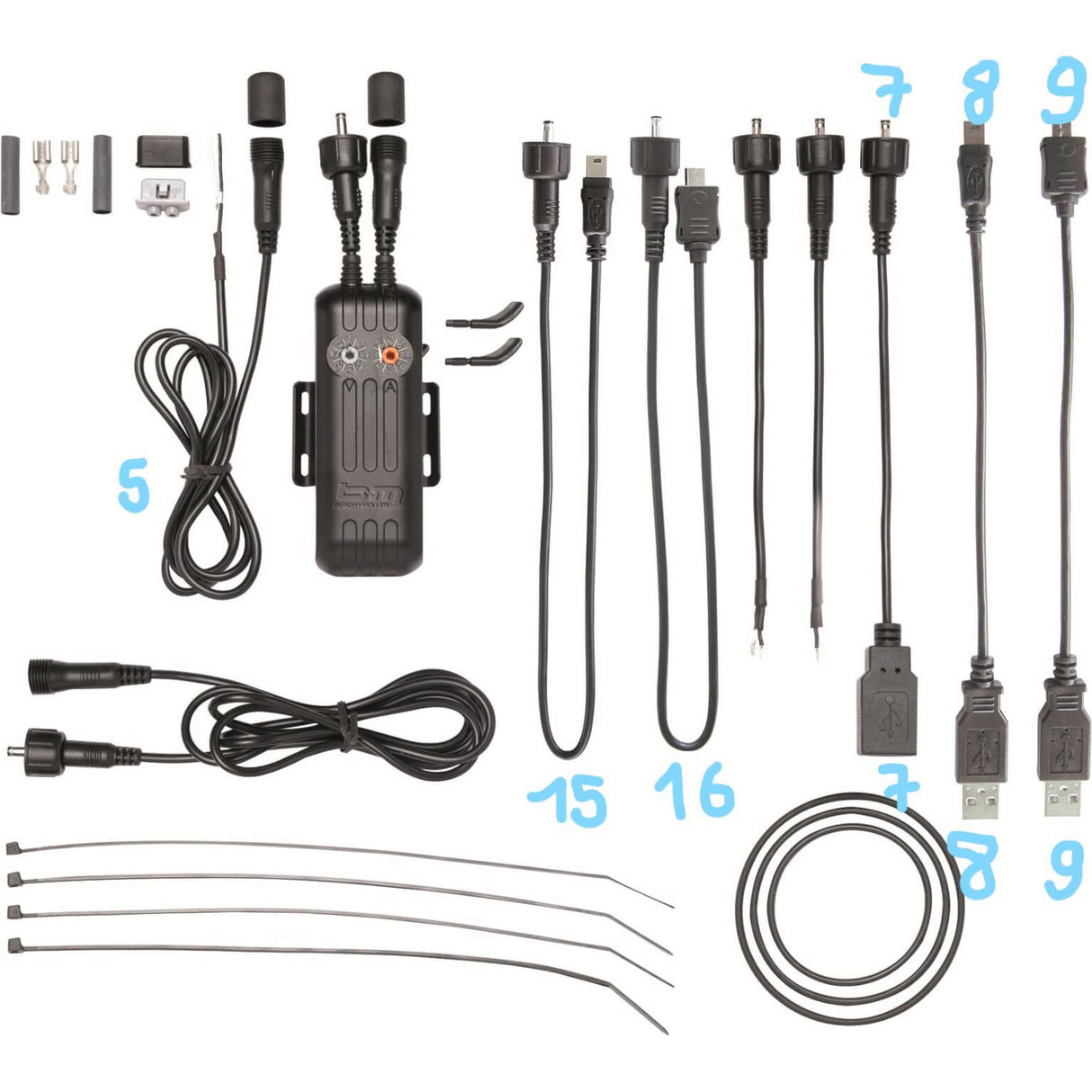 Busch + müller câble e-work nr 7 round à usb-a