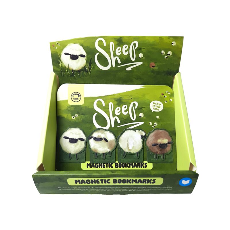 Schapen magnetische boekenlegger set