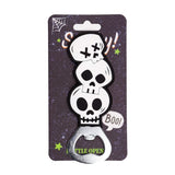 Spooky schedels pvc flesopener