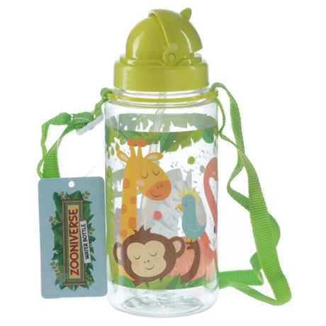 Zoo duurzame bpa-vrij 450ml kinder waterfles rietje
