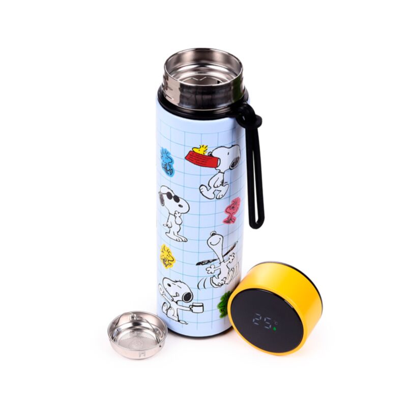 Union peanuts snoopy woodstock thermosfles 450ml thermometer