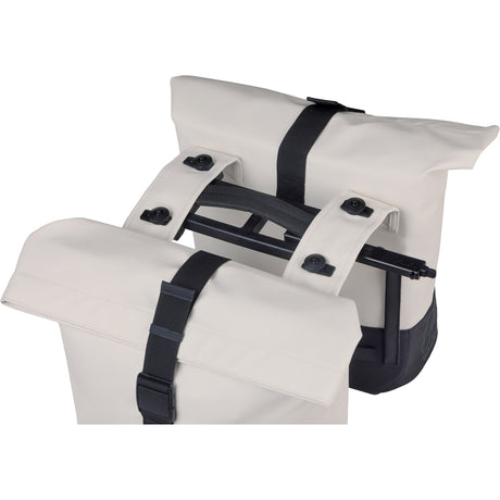 Basil b.v. dubbele fietstas basil cove mik 28-32l 14 x 29 x 36 cm - wit zwart