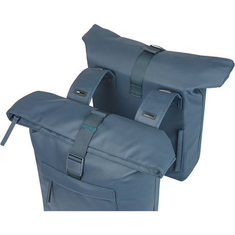 Basil b.v. dubbele fietstas basil brooklyn 41l 14 x 30 x 37 cm - blauw