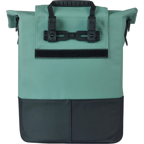 Basil tas cove shopper groen zwart | mik hooks | 16l