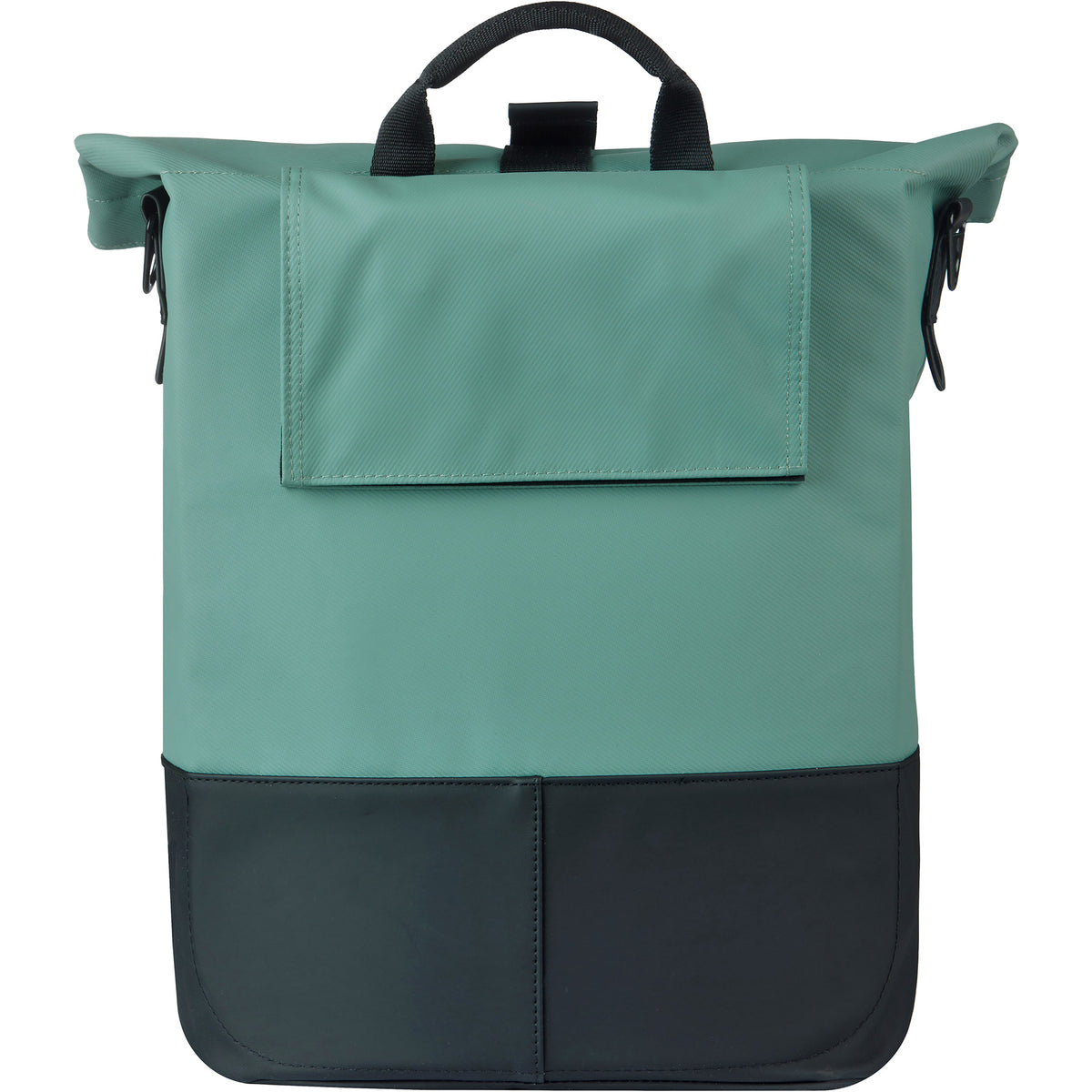 Basil tas cove shopper groen zwart | mik hooks | 16l