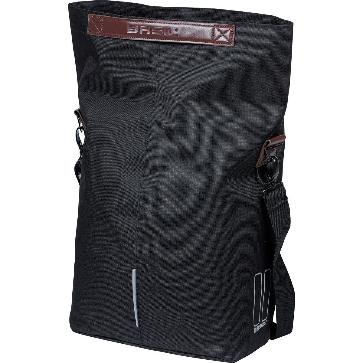 Basil shopper city mik hooks 14-16l polyester zwart