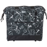 Basil fietsshopper grand flower mik 23l 12 x 35 x 35 cm - zwart