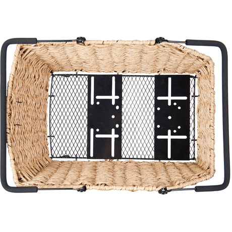 Basil fietsmand cento rattan look multi system 40 x 25 x 12 cm - seagrass