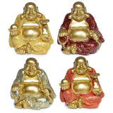 Mini glitter chinese lachende boeddha 8cm