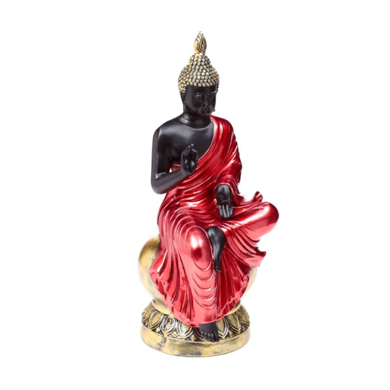 Rood, zwart goud thaise boeddha verlichting