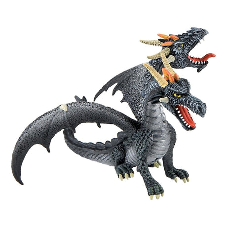 Bullyland draak tweekoppige zwarte (75597)