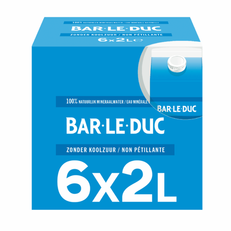 Bar le duc natuurlijk mineraalwater koolzuurvrij (6 x 2 liter)