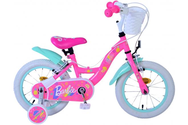 Barbie Children's Bike Girls 14 pouces rose deux freins à main