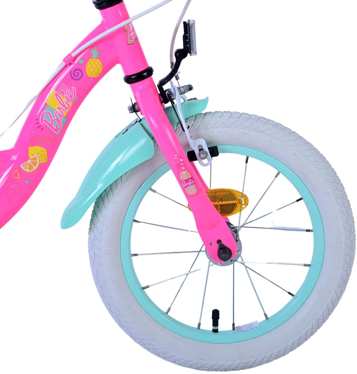 Barbie Children's Bike Girls 14 Inch Pink Two Hand brakes